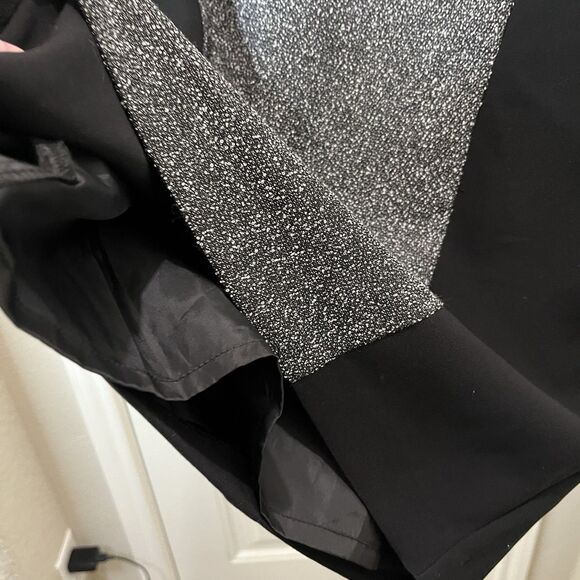 Reserved Womens Black Dress Gray Panel Pencil Career Professional SIze 36 US 4 - Picture 5 of 11